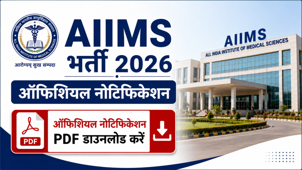 AIIMS Raipur Faculty Recruitment 2026 Official Notification