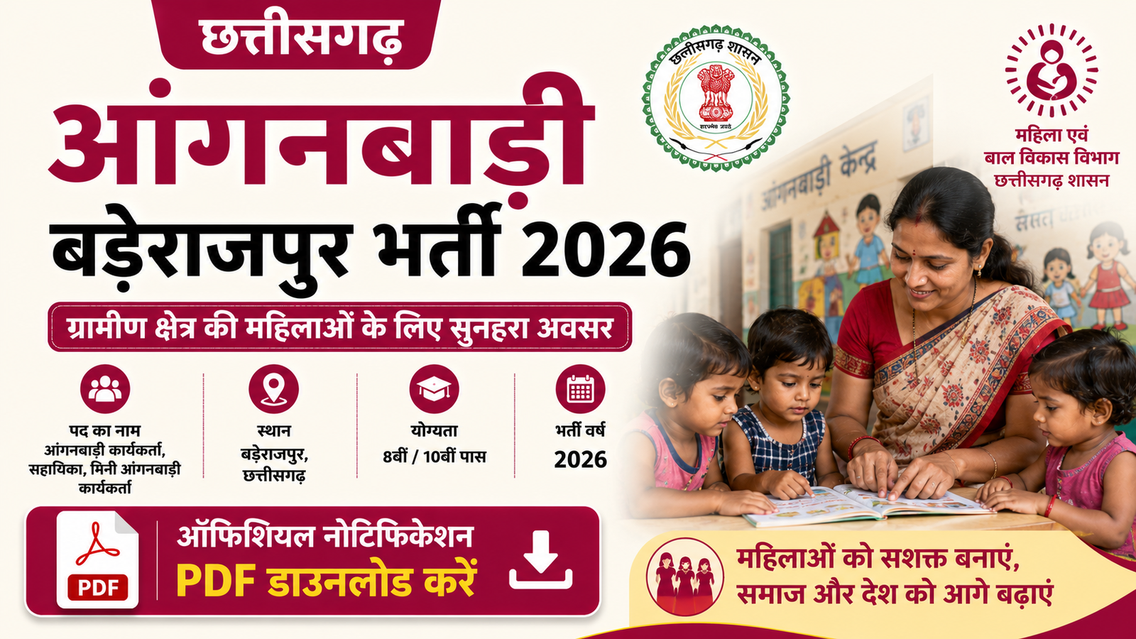 Baderajpur Anganwadi Recruitment 2026