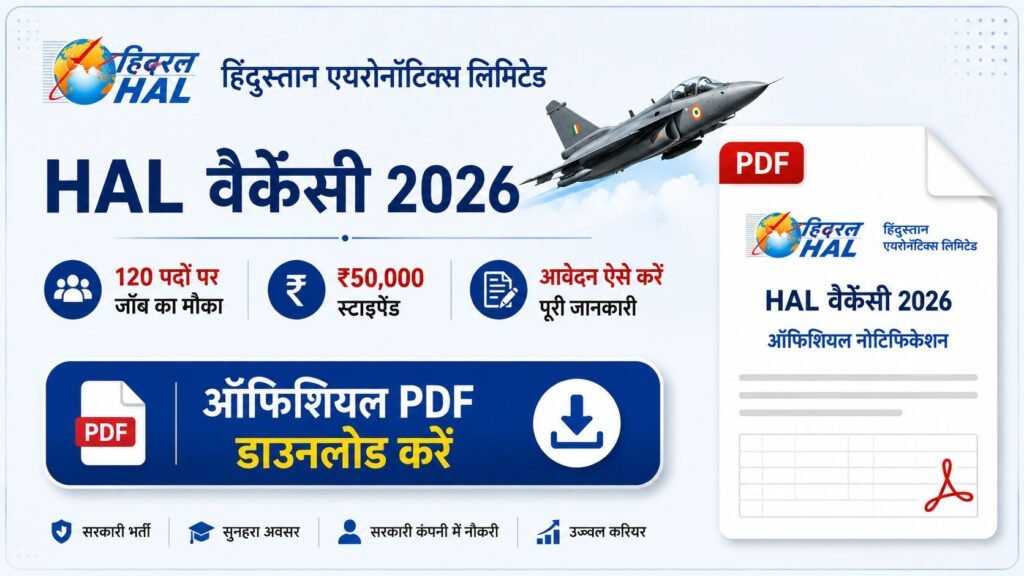 HAL Vacancy 2026 Official Notic PDF