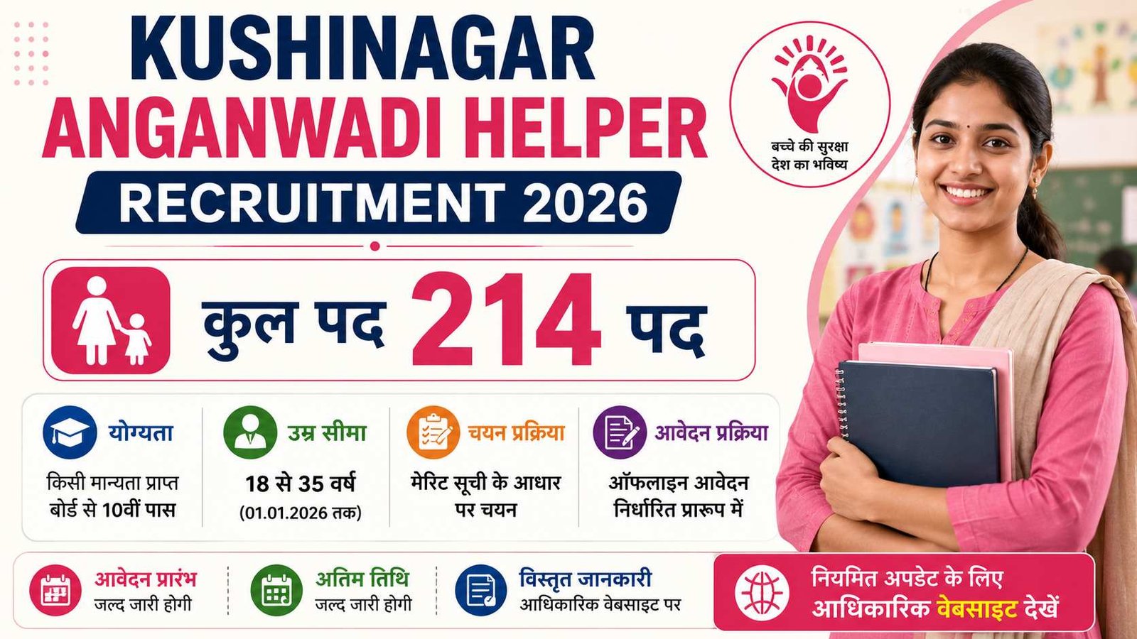 Kushinagar Anganwadi Helper Recruitment 2026
