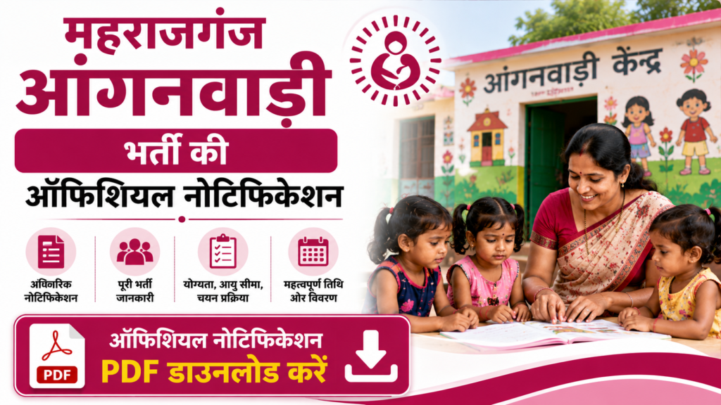 Maharajganj Anganwadi Recruitment 2026 Notification 